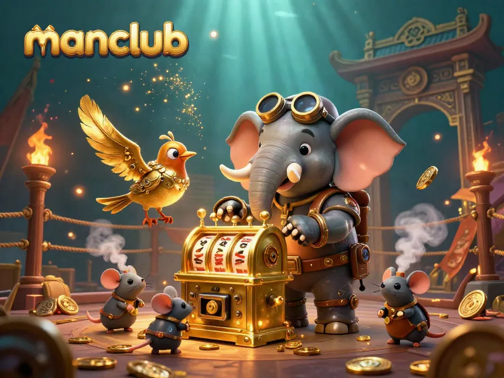 Experience thrilling jackpots at manclub's immersive casino with steampunk charm and dynamic game elements.