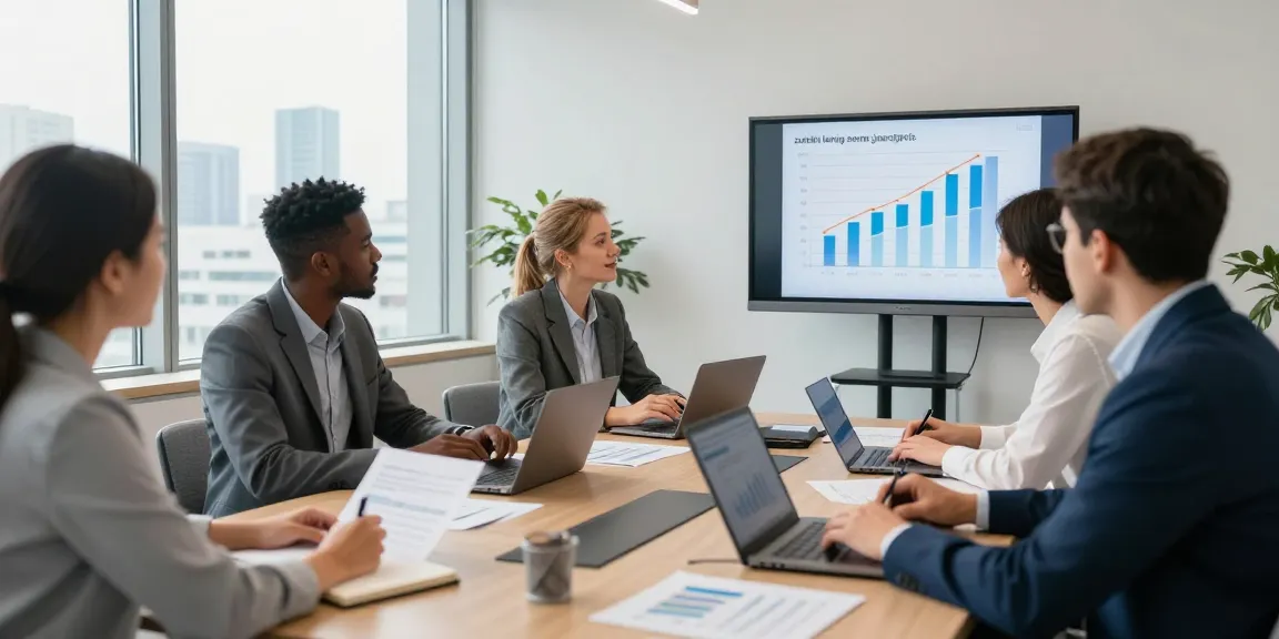 Zakelijke lening zonder jaarcijfers in actie, professionals bespreken opties.