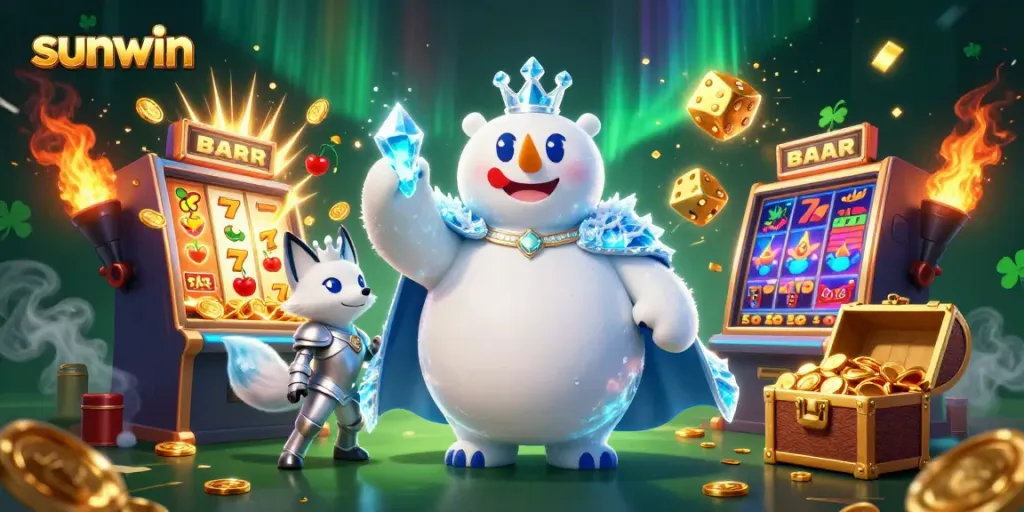 Experience thrilling gameplay with sunwin at a vibrant casino scene featuring jackpots and excitement.
