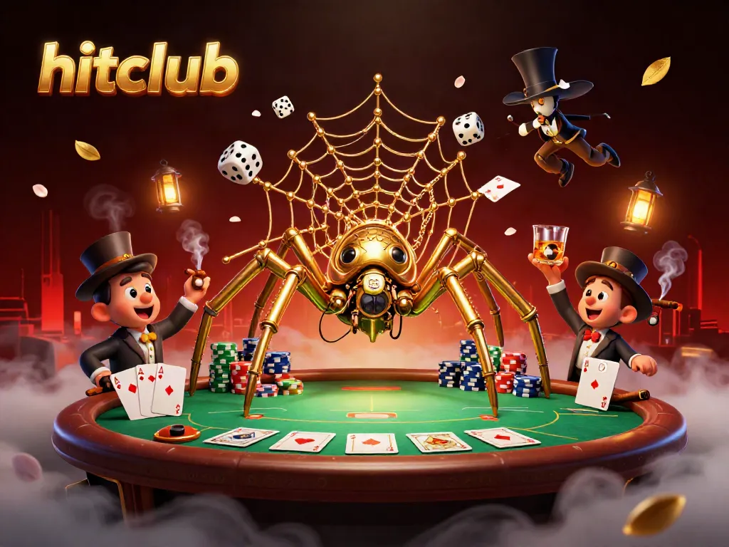 Experience thrill at hitclub with steampunk characters in a poker-themed digital fantasy.